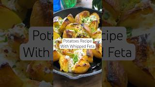 EASY Roasted Potatoes with Whipped Feta (so good!) #shorts