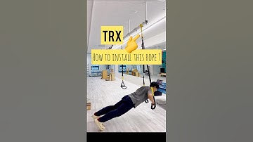 TRX Home System Suspension Trainer. Unboxing & Install at Ceiling.