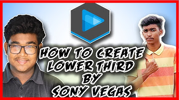 How to Make Animated SIMPLE Lower Thirds With Sony Vegas || Tutorial T.V pro || Ft. Af Production
