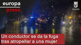 Un conductor se da la fuga tras atropellar a una mujer, que resulta herida grave, en Usera