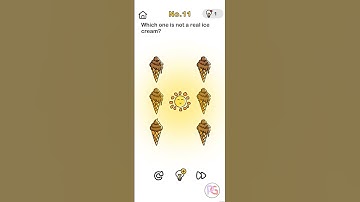 Which one is not a real ice | Brain Out | Level 11 #brainout #puzzle #gaming #games #gaming