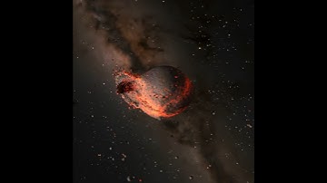 Pluto vs Charon! #space #simulation #pluto #charon #collide #collision #spacesim