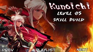 Level 85 Kunoichi Skill Build (DFO)