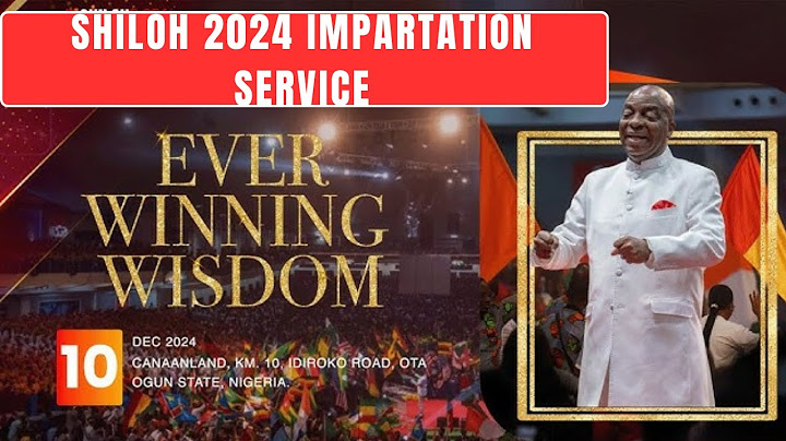 SHILOH 2024 | DAY 5 | IMPARTATION SERVICE – DAVID OYEDEPO
