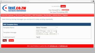 How to create an SMS template screenshot 4