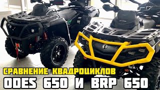 Сравнение BRP и ODES квадроциклов ODES PATHCROSS 650 и BRP Can-Am Outlander XMR 650, 2023г