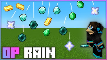 Minecraft, But It Rains OP Items