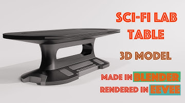 SCI-FI LAB TABLE 3D MODEL (BLENDER)