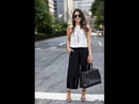 black culottes outfit