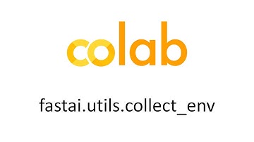 collect_env using fastai in google colab