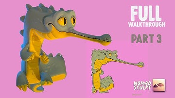 Nomad Sculpt Walk-Through: Gharial | Part 3