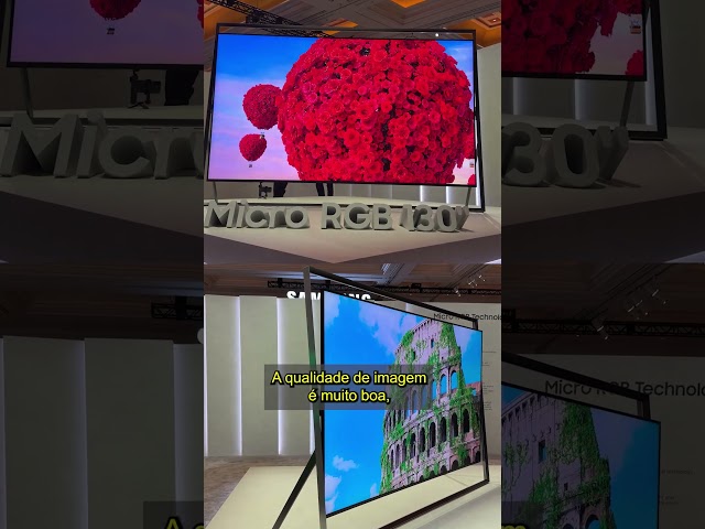 Imagem de Essa TV de 130” pode REDEFINIR A qualidade de imagem! #ces2026 #samsung