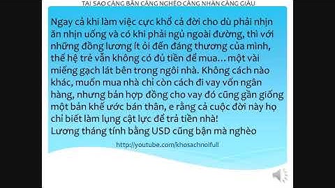 Kho sách nói   Tại sao càng bận càng nghèo càng nhàn càng giàu