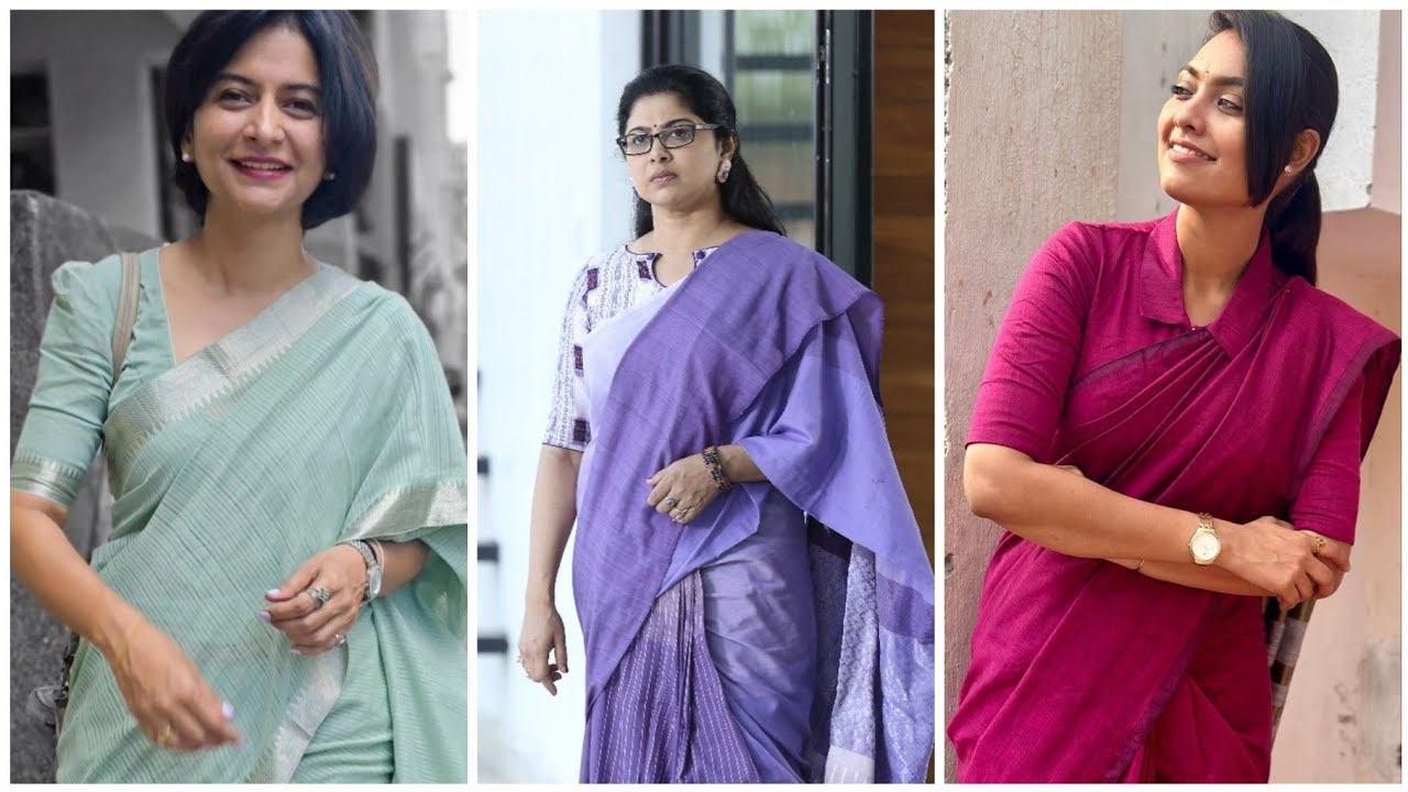 Удивительные дизайны блузок для офиса 2026 года || Дизайны блузок для формального сари || Блузки ...