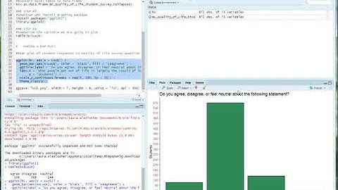 How to make barplots using R