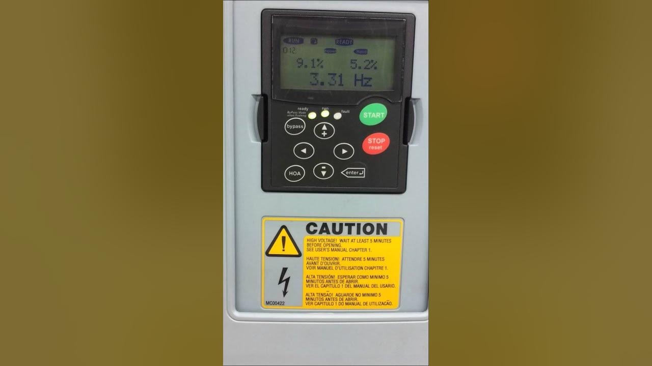 Johnson Controls VSD Series "Hand Mode" With Startup Wizard YouTube