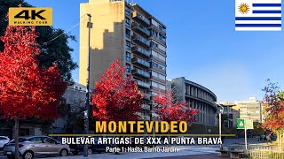 🇺🇾 BLV. ARTIGAS: Pt 1/2 Desde TRES CRUCES hasta PUNTA BRAVA | Montevideo | WALKING TOUR 2024 [ 4K ]