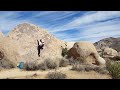 Dancing with Weasles* (V0+) Send - Joshua Tree