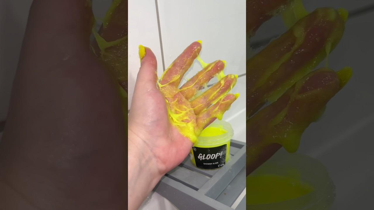 WASHING MYSELF WITH SLIME! Lush Gloop Shower Slime