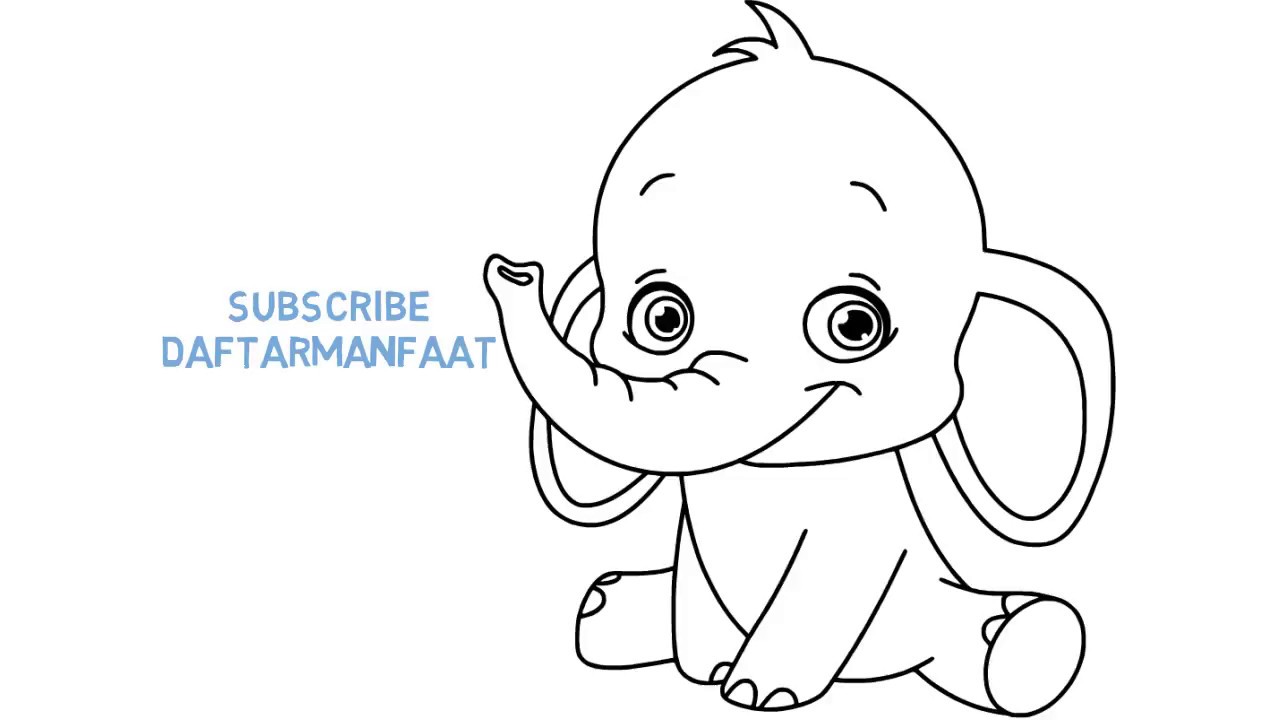 Download 84 Gambar Gajah Yang Gampang Terbaik 