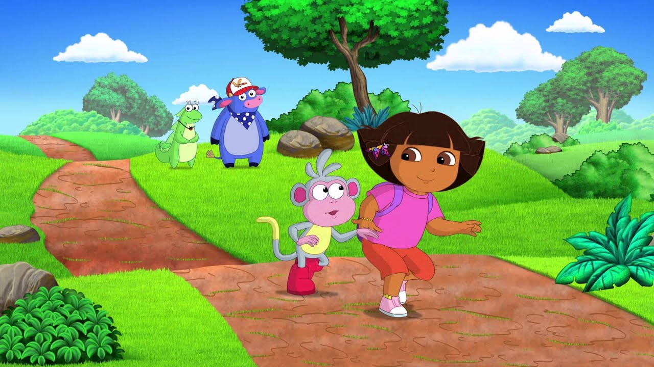 Dora and Boots take a rainbow butterfly, Mariposa, to the Butterfly Ball wh...