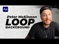 Peter mckinnons text looping background  after effects tutorial  motion vibes