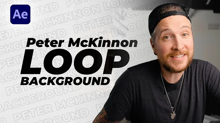 Peter McKinnon's Text Looping Background | After Effects Tutorial | Motion Vibes
