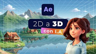 EL TUTORIAL de ANIMACIÓN 2D a 3D definitivo con IA + AFTER EFFECTS!