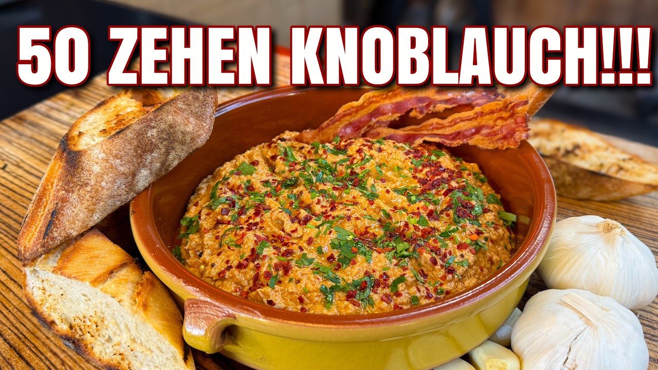 Knoblauch Bacon Dip - 50 Zehen Knoblauch!!!