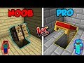 Minecraft NOOB vs. PRO: BASE SECRET ENTRANCE in Minecraft!