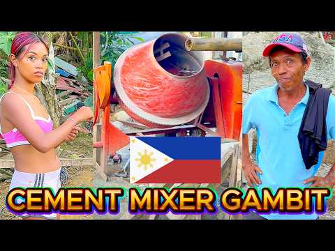 Filipina Cement Mixer Technician Gets BACK TO HOUSE BUILD! OFF GRID ISLAND FAMILY PHILIPPINES LIVING