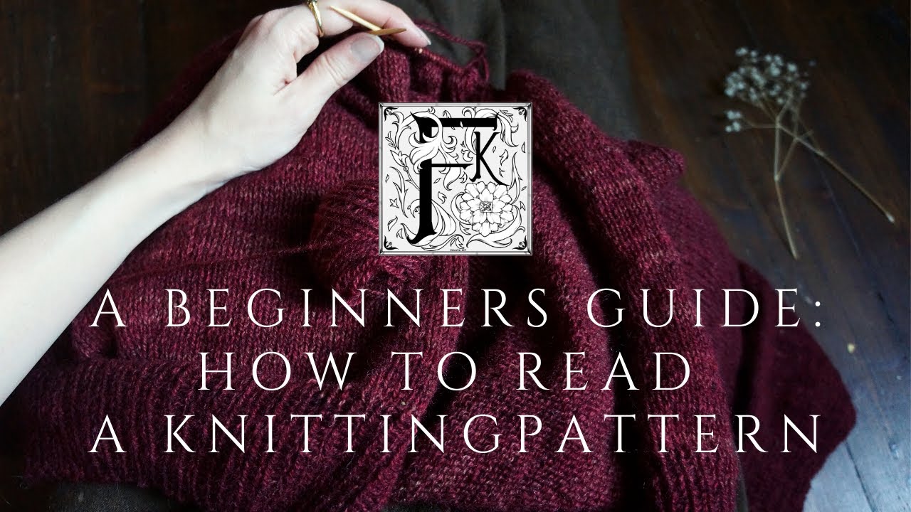 How to read knitting patterns for beginners - Step by step [+video]