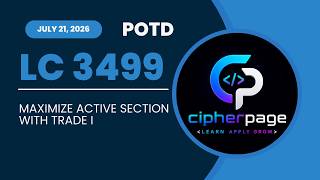 Leetcode 3499 | Maximize Active Section with Trade I | Medium | POTD July 21, 2026