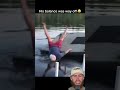 His balance was way off 😂