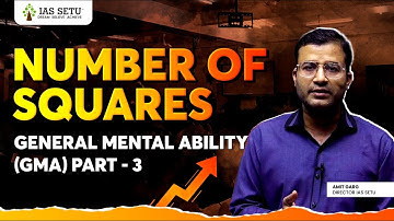 Number of Squares | General Mental Ability Part 3 by Amit Sir | CSAT UPSC 2026 Preparation
