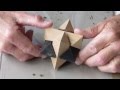 How to  assemble a six 6 piece wooden star puzzle