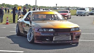 Tuner Cars Leaving Japfest 2023: Pandem R32, Skyline R34 GTR, 1239HP Supra, Impreza WRX, Chaser