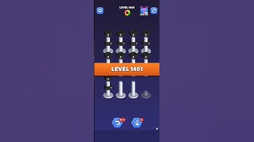 Nut Sort Level 1401 - Color Puzzle Game by Kiwi Fun #games #puzzle #NutSort #NutSortSolution