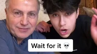 Daddy Chill: If you flinch you loose 100$ | Pranks on Arab Dad | #Shorts | Credit Tiktok Ozikoy.