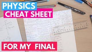 Physics Cheat Sheet For My Final!