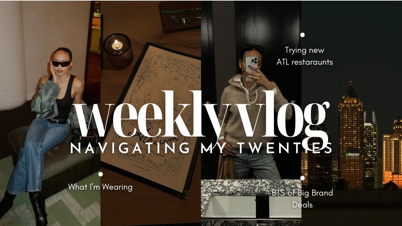 ATL VLOG Trying New Restaurants Outfits Lately Jewelry Haul