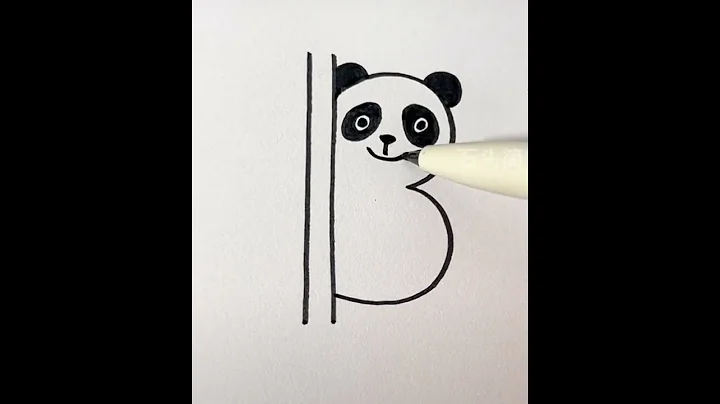 easy panda drawing |kids drawing tutorial #trending #viralvideo #preschooler activities #shortsfeed