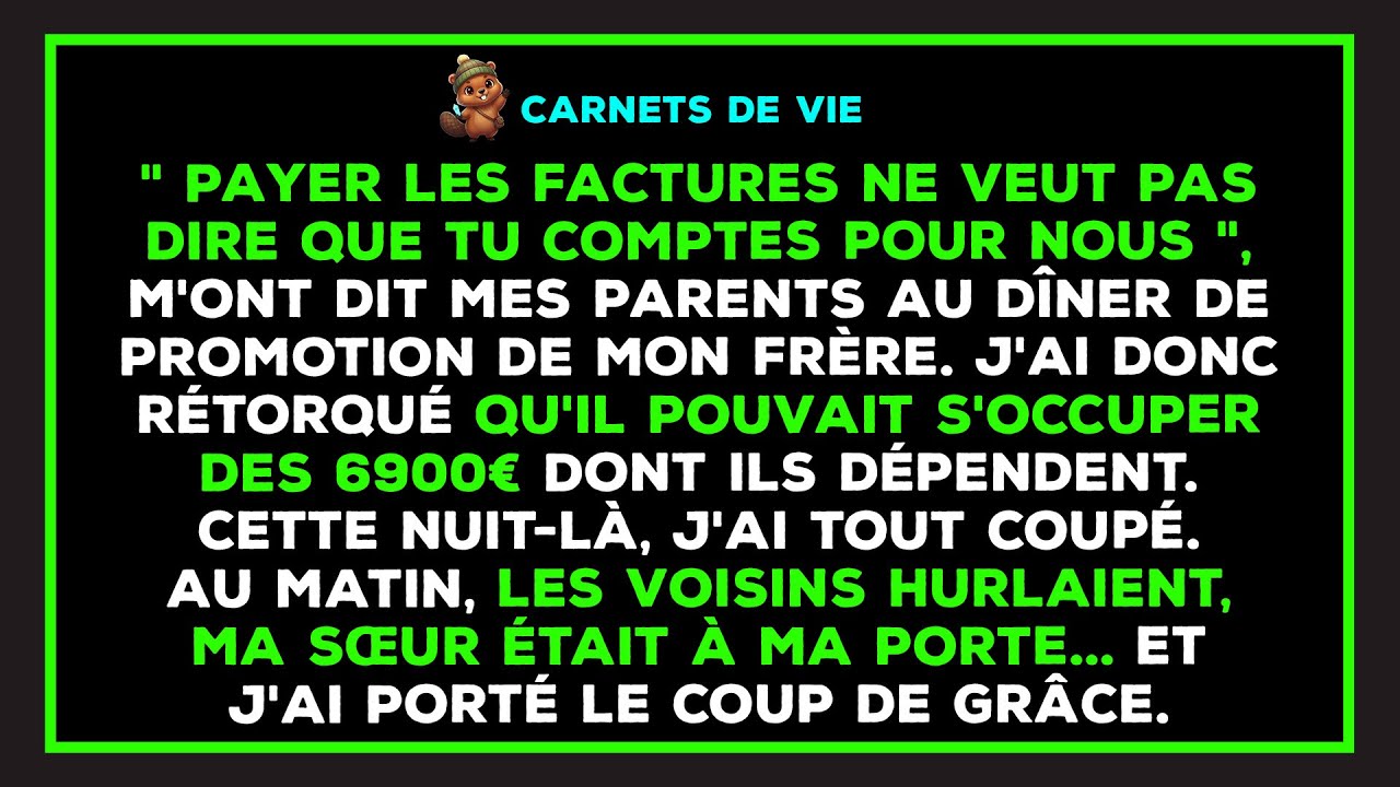 Ma mère m'a dit que l'argent ne me donnait aucune valeur et m'a demandé de partir.