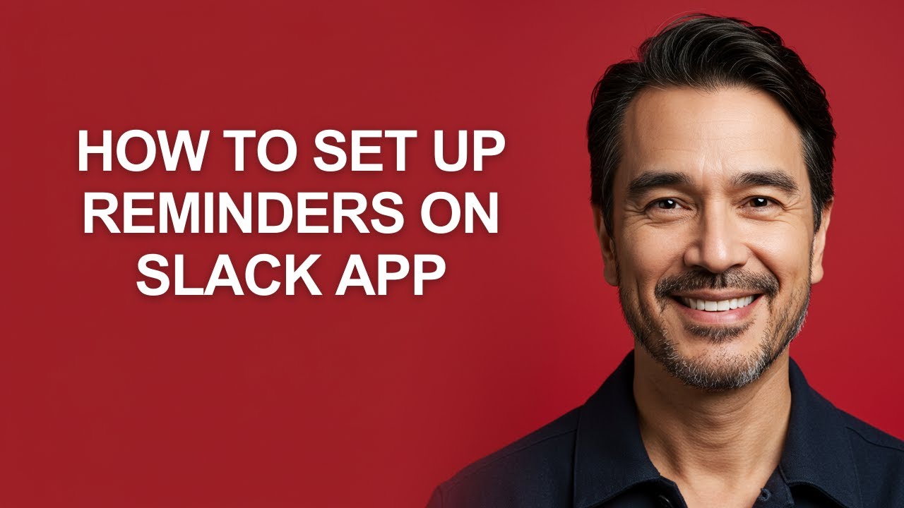 How to Set up Reminders on Slack App - KevinHowTo - YouTube