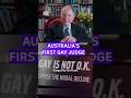 What was it like to be Australia's first openly gay judge? 🌈