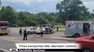 Three transported after Aberdeen collision
