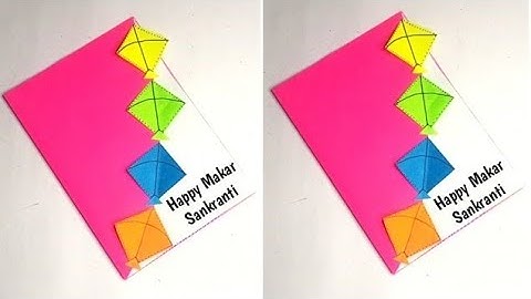 Easy & Beautiful Makar Sankranti Pop-up Card 😍 / Makar Sankranti Craft Ideas / Pop-up Card Making
