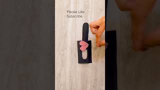 slider card | How to make a easy heart craft•