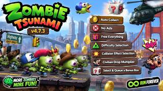 Zombie Tsunami v4.7.3 External Menu | Auto Collect, Difficulty Select, Bonus Box screenshot 1