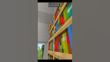 bookshelf in Minecraft build hacks #shorts #minecraft #hack